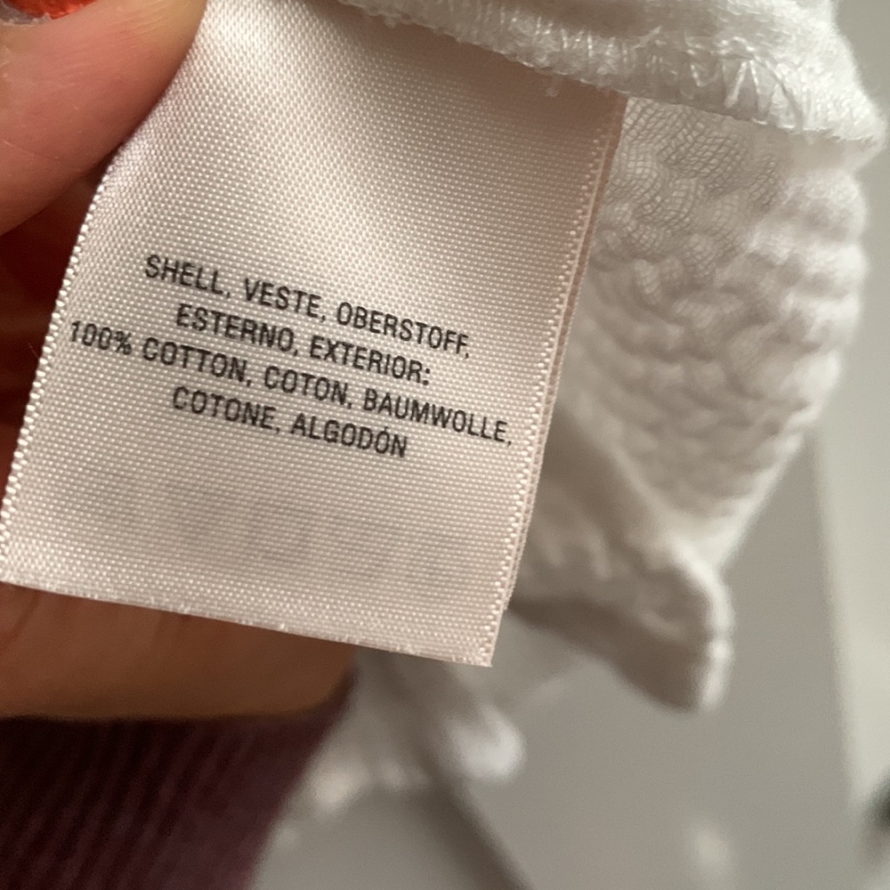 Anthropologie postmark blue striped off the shoulder shirt - Picture 6 of 7